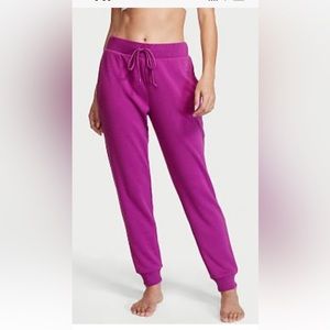 Victorias Secret jogger sweats, berry clolor size Small Brand New